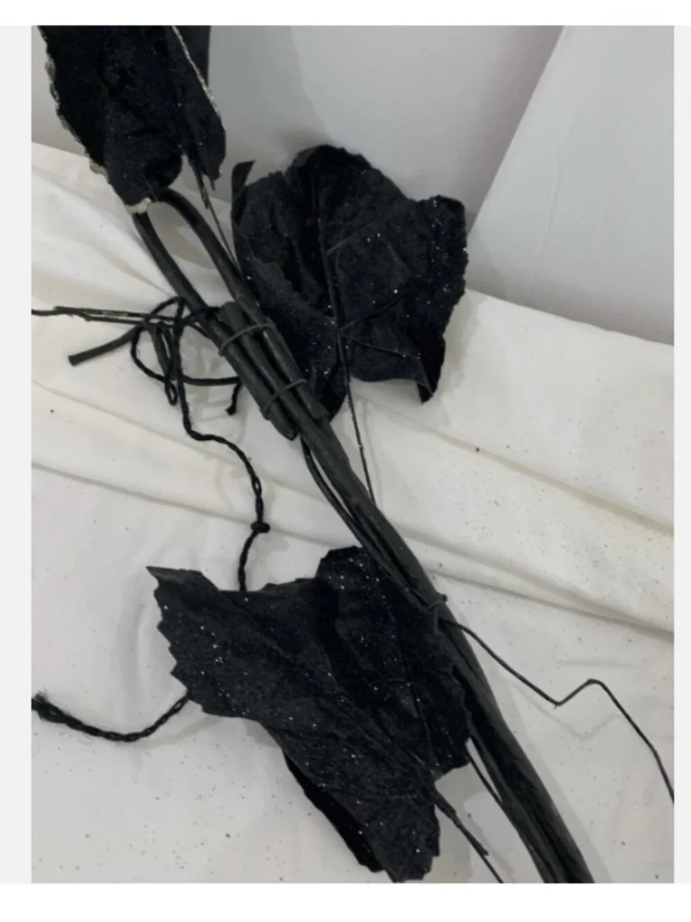Pier 1 Imports Black Maple Leaf Garland 71”